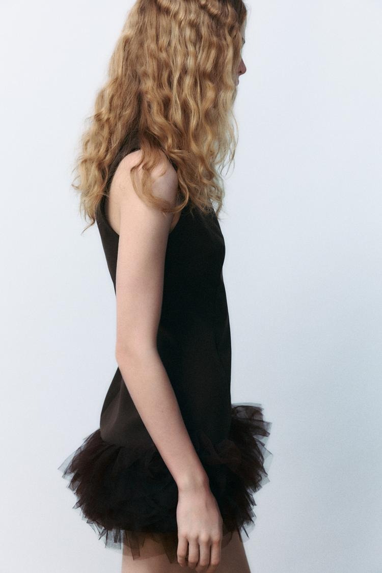 Novara™ | Brown Tulle Dress