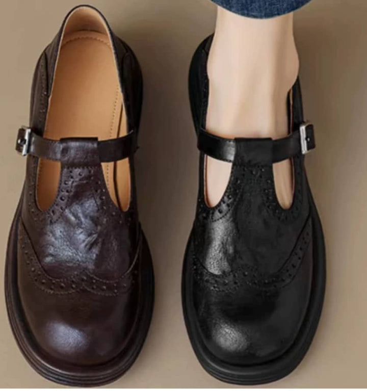 Isla | Elegant Leather Mary Janes