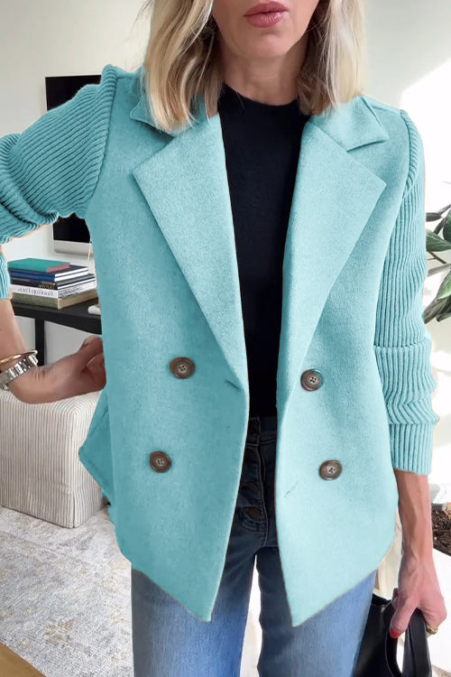 Sorelle | Elegant Knit-Sleeve Jacket