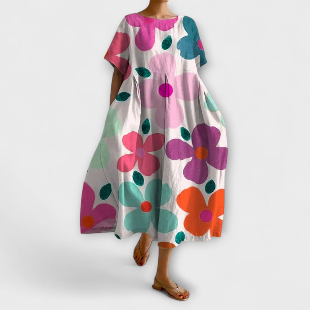 ELIANA - Midi Floral Dress