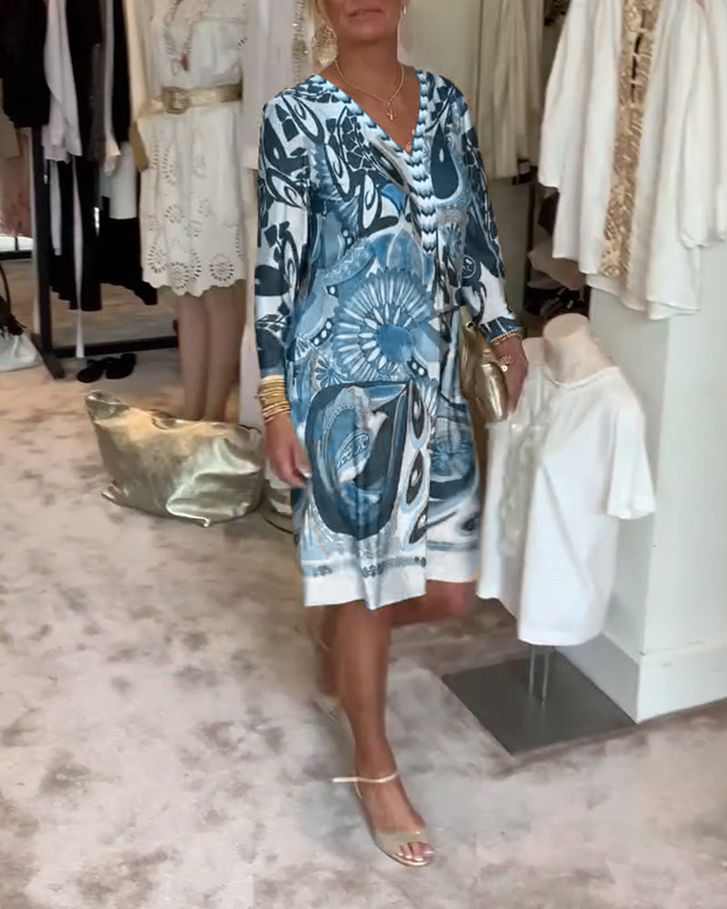 Moonie - Sunburst Printed Dress