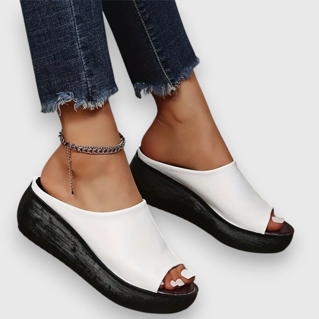 Amelie - Soft Faux-Leather Sandal