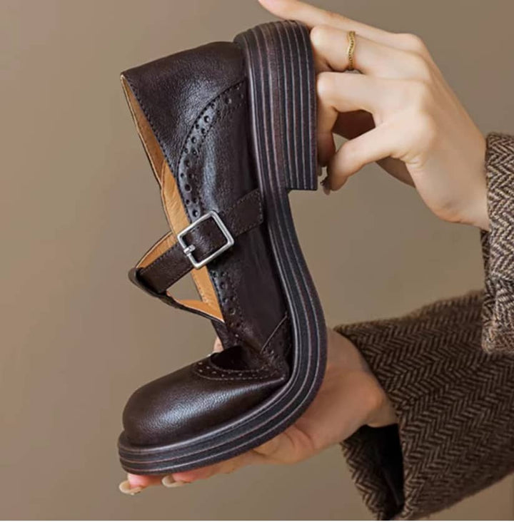 Isla | Elegant Leather Mary Janes