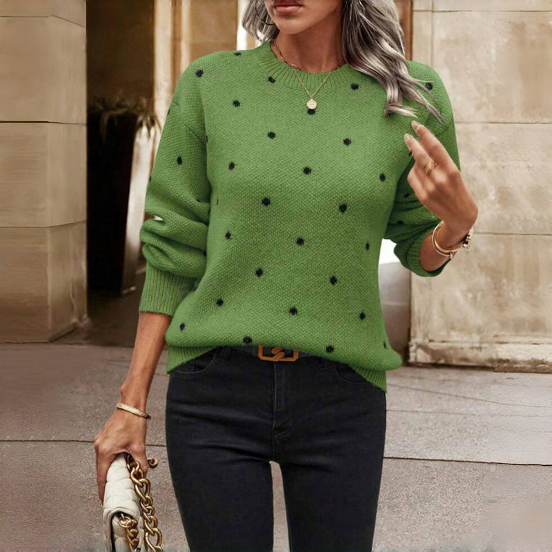 Nina | Polka Dot Knitted Sweater