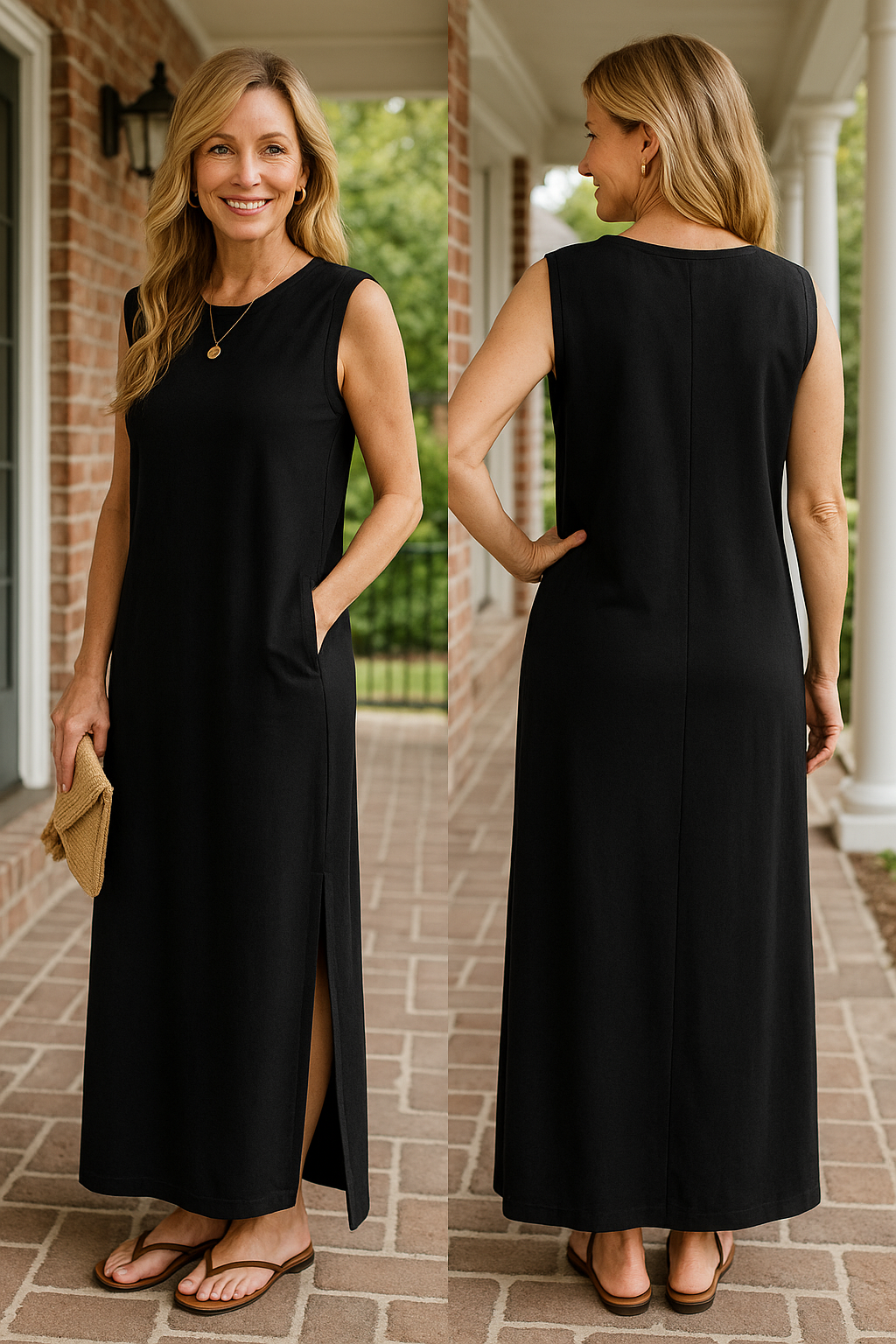 Emma™ | Sleeveless Casual Maxi Dress
