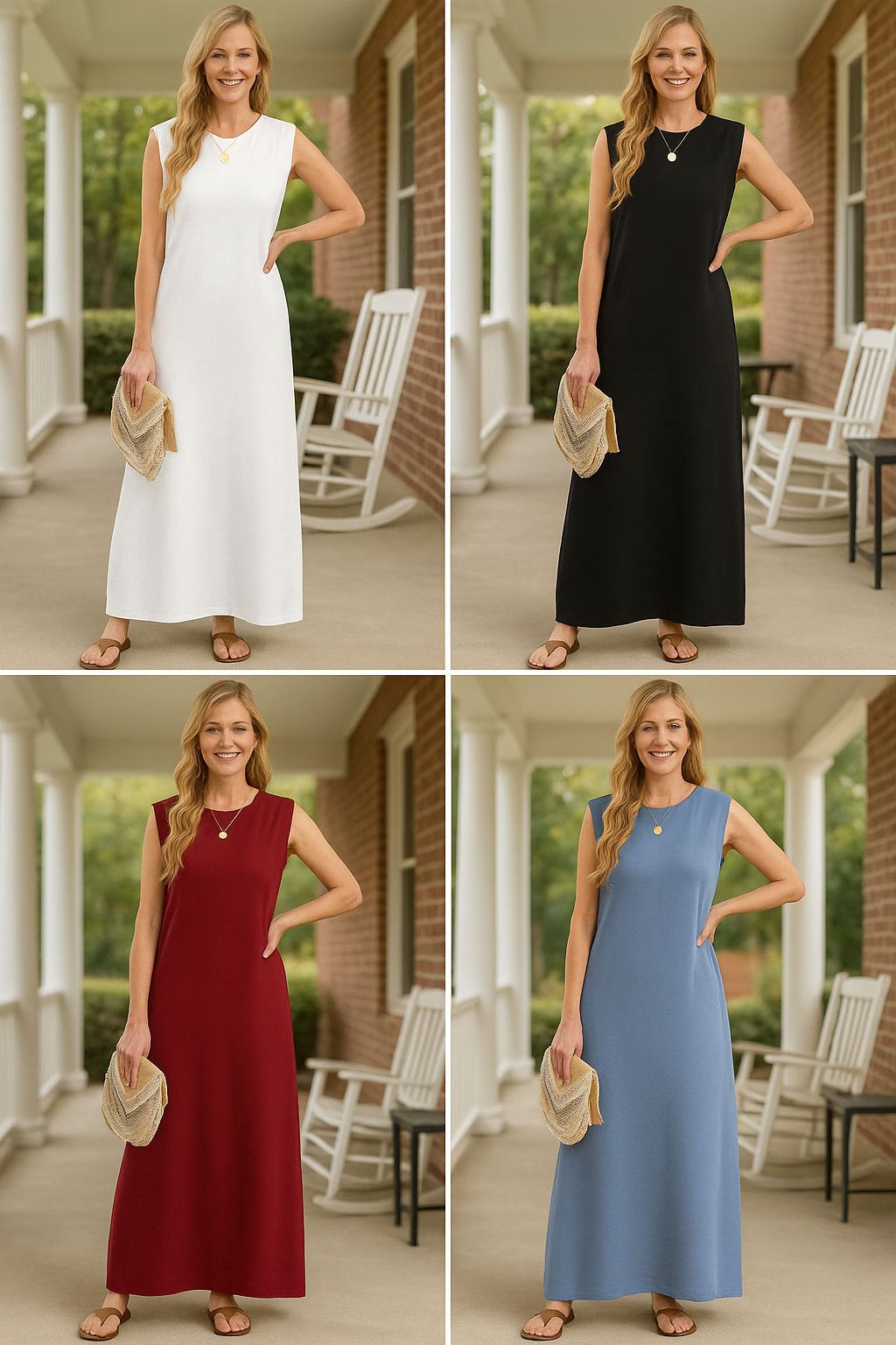 Emma™ | Sleeveless Casual Maxi Dress