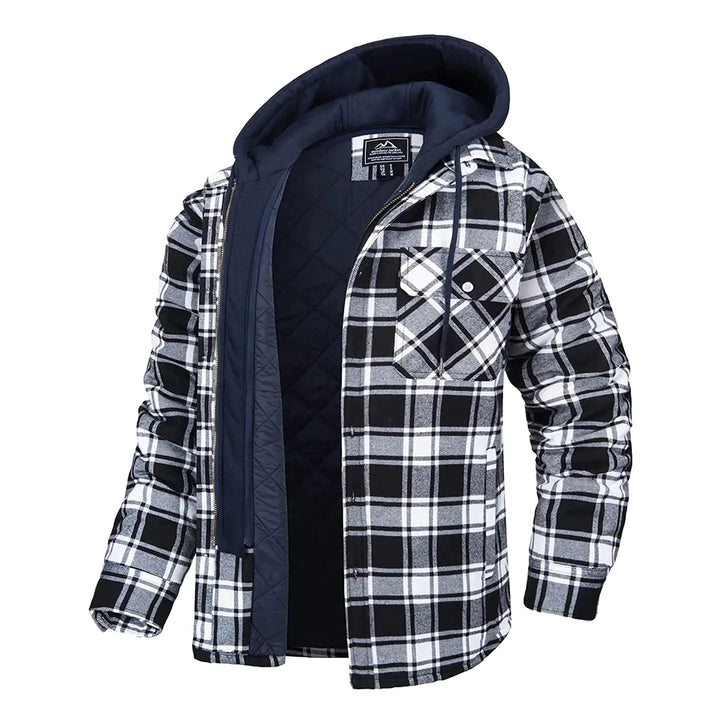 Florian – Hooded Plaid Jacket