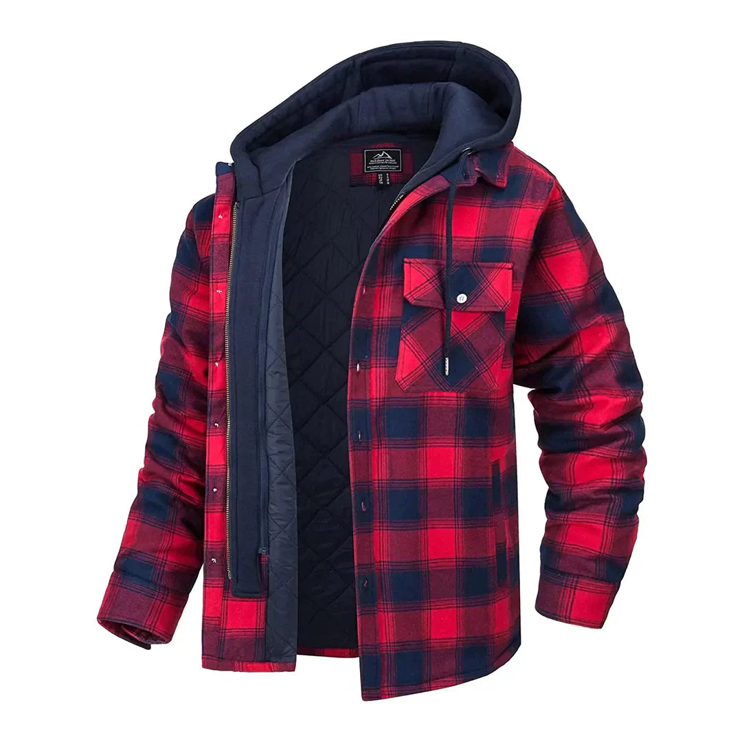 Florian – Hooded Plaid Jacket