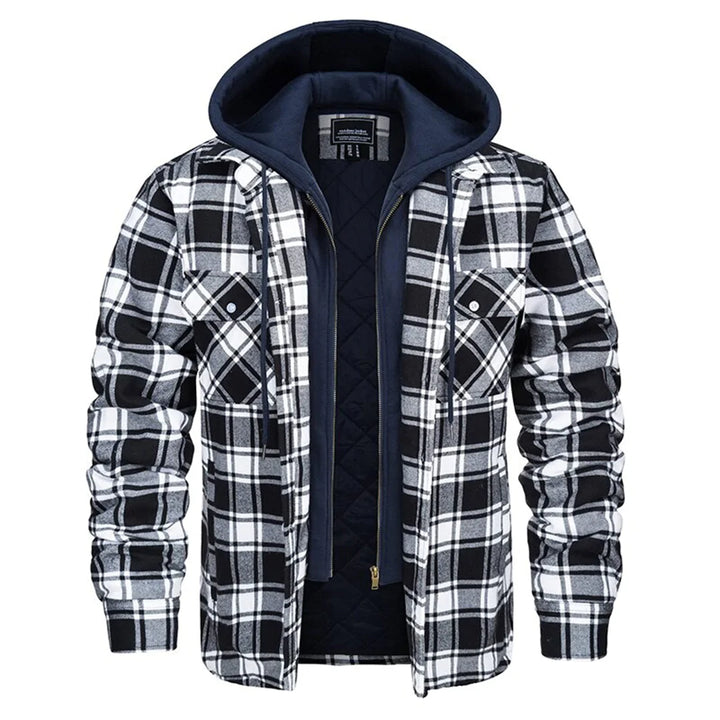 Florian – Hooded Plaid Jacket