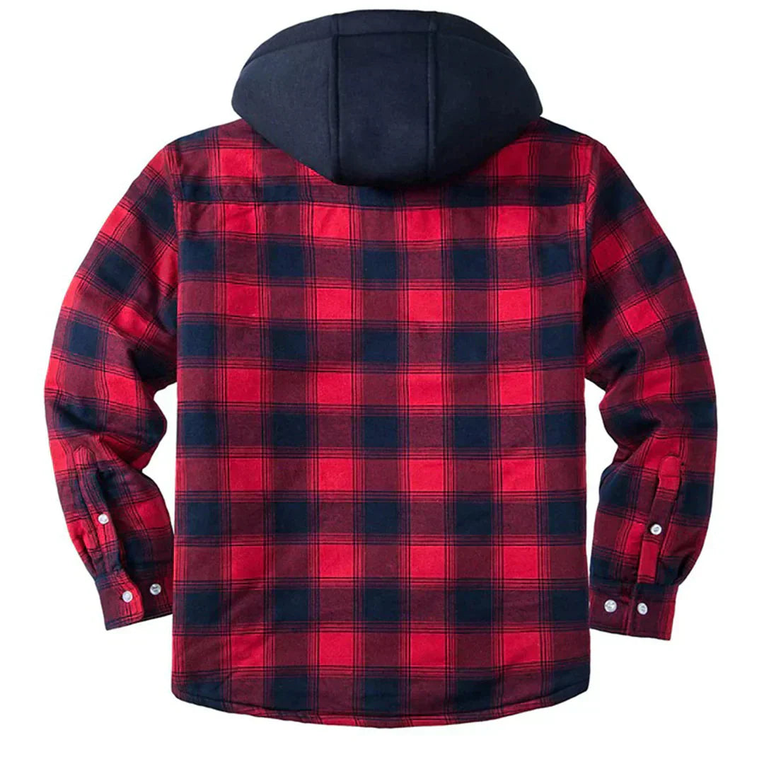 Florian – Hooded Plaid Jacket