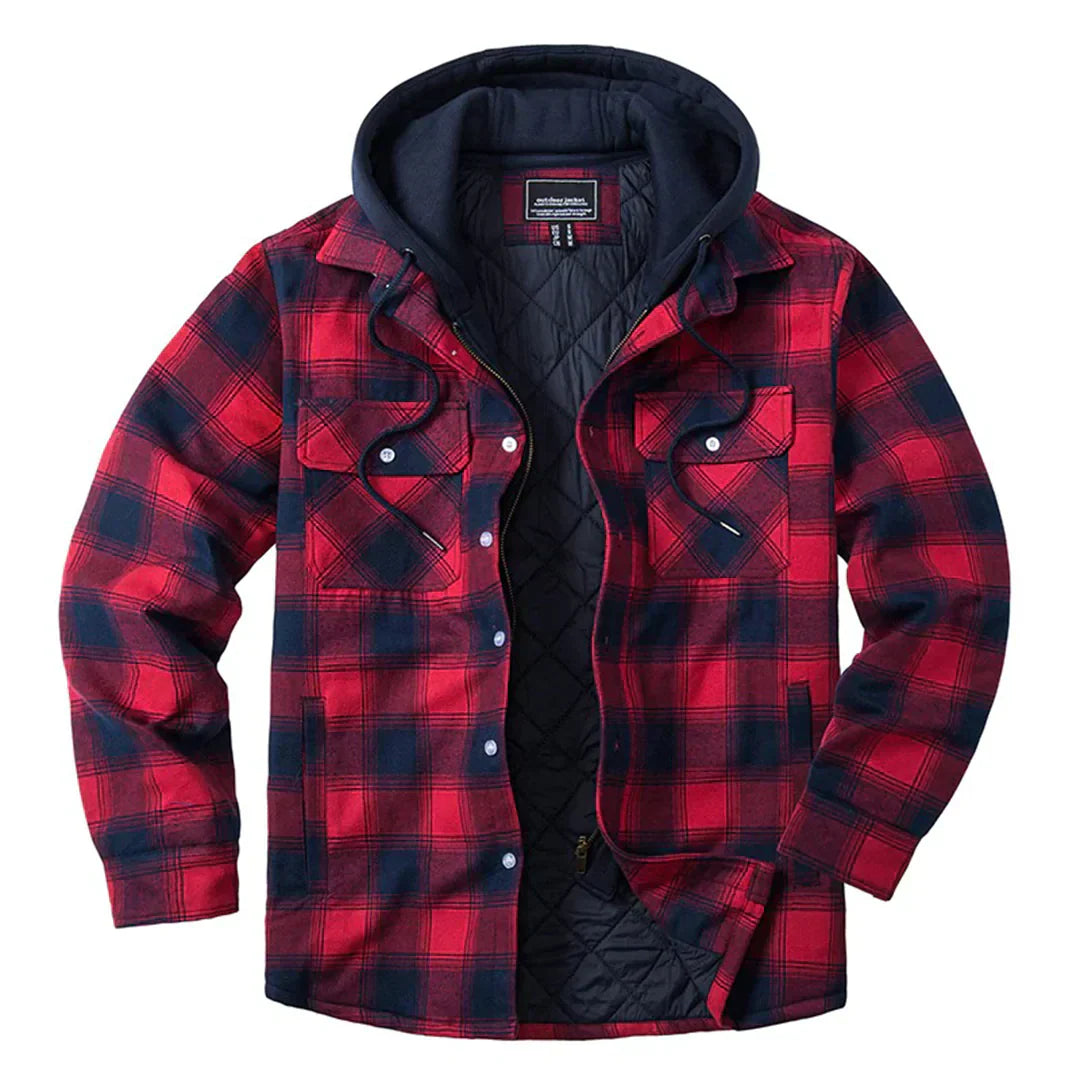 Florian – Hooded Plaid Jacket