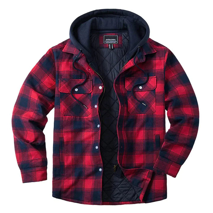 Florian – Hooded Plaid Jacket