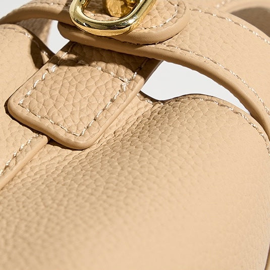 Women’s Genuine Leather Minimalist Bucket Bag