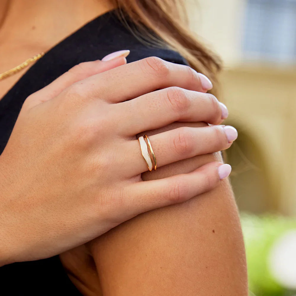 Elise™ | Sculpted Layered Ring