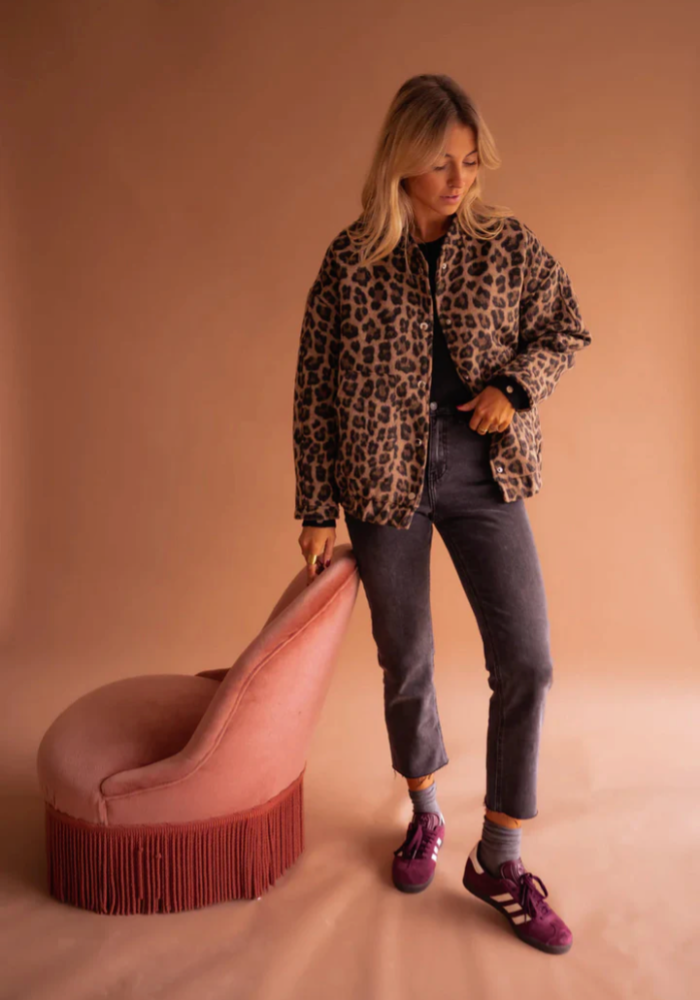 Quenla™ | Bold Leopard Jacket