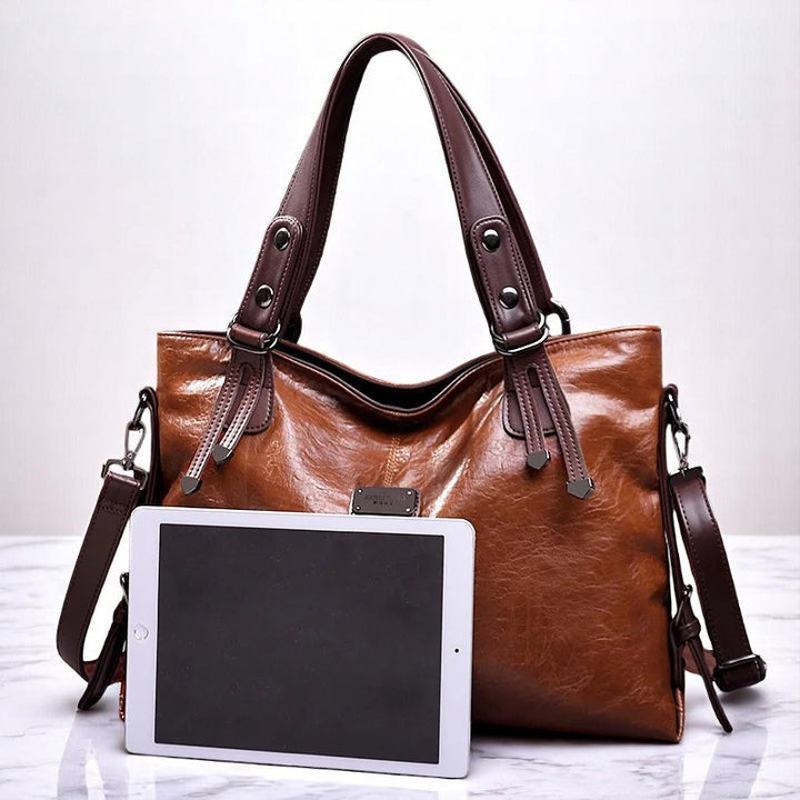 Refined Soft Leather Tote Bag