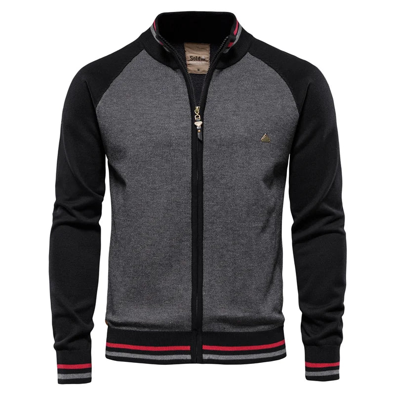 Caleb Premium Zip Knit Jacket