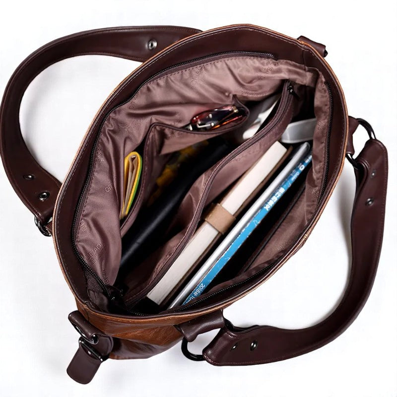 Refined Soft Leather Tote Bag