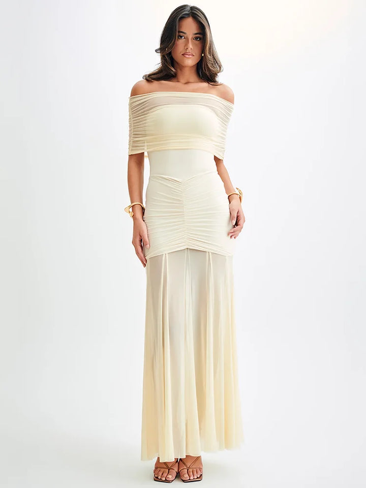 Celeste™ | Lush Drape Maxi Dress