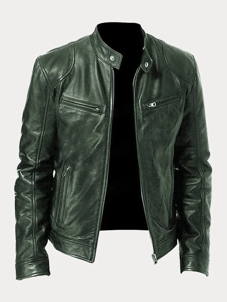 Classic Leather Biker Jacket