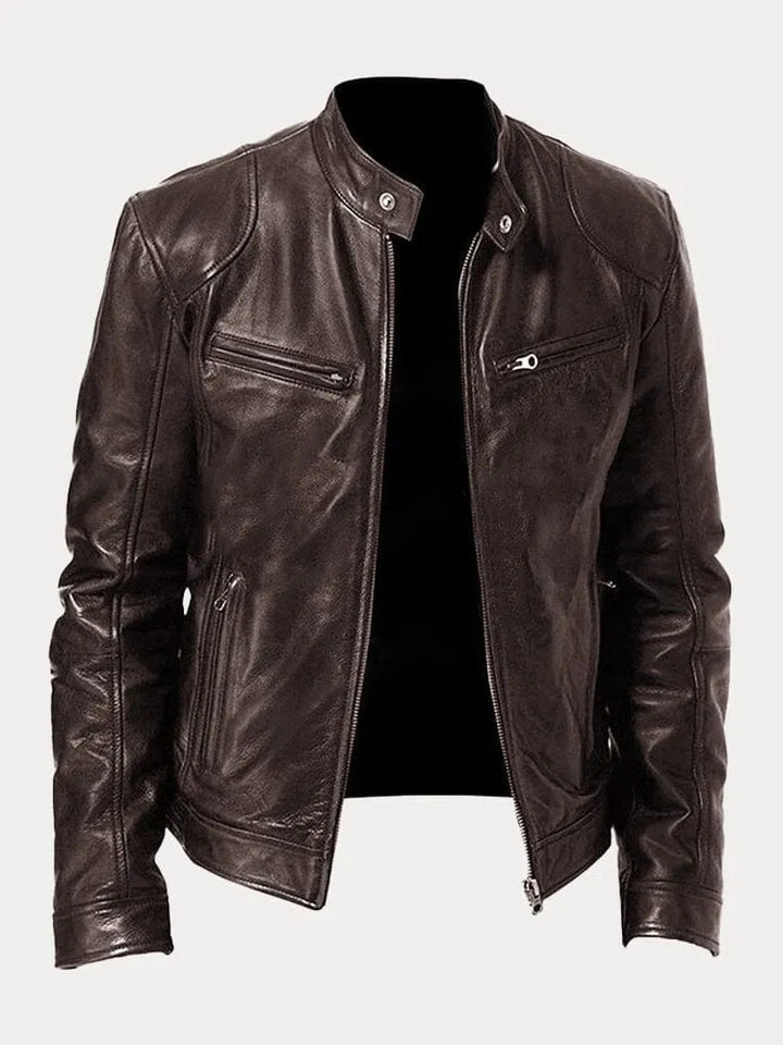 Classic Leather Biker Jacket