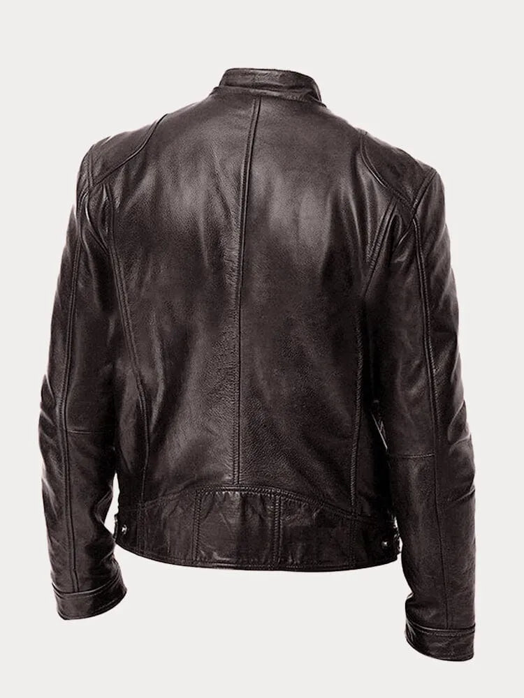 Classic Leather Biker Jacket