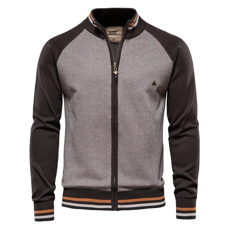 Caleb Premium Zip Knit Jacket