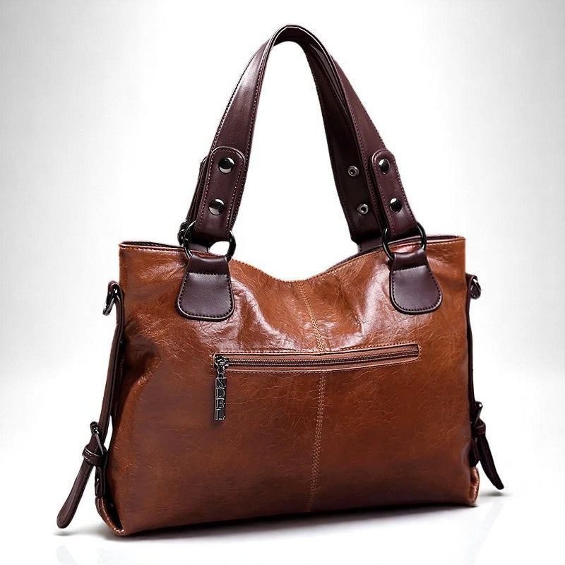 Refined Soft Leather Tote Bag