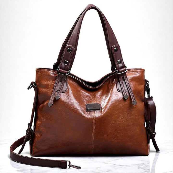 Refined Soft Leather Tote Bag