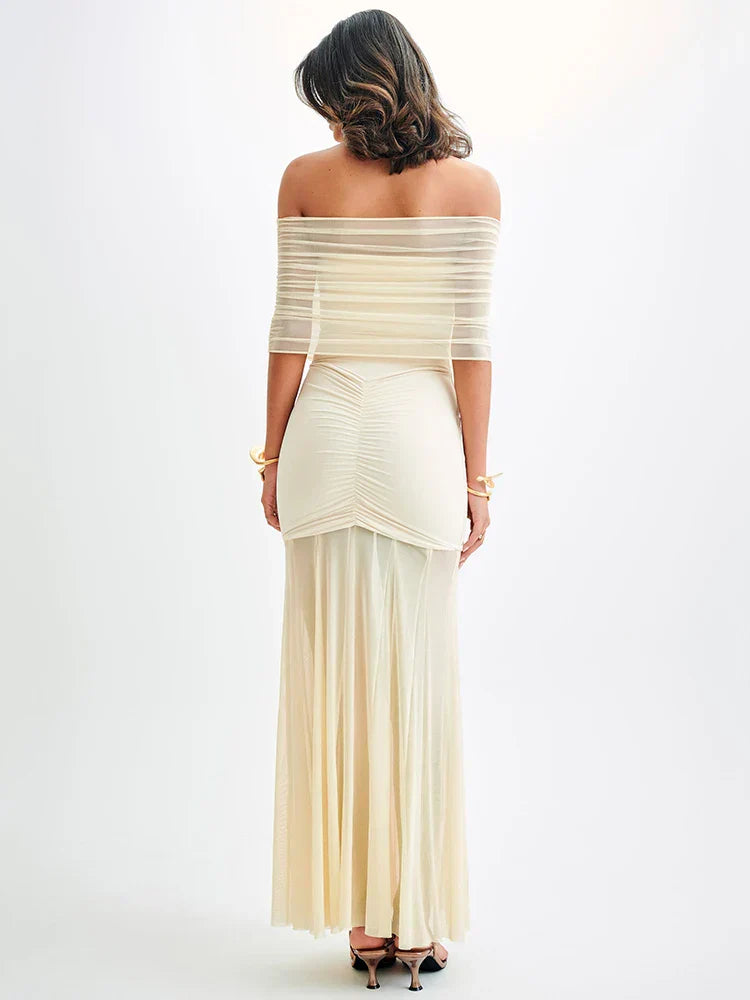 Celeste™ | Lush Drape Maxi Dress