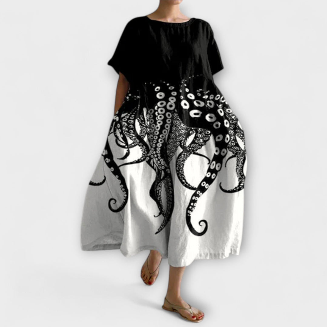 VALENTINA - Flattering Summer Floral Dress