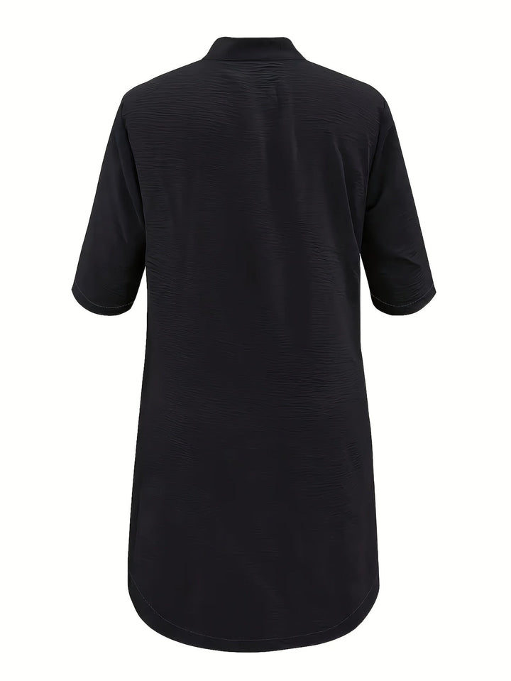 Sarah™ | Button-Down Linen Shirt Dress