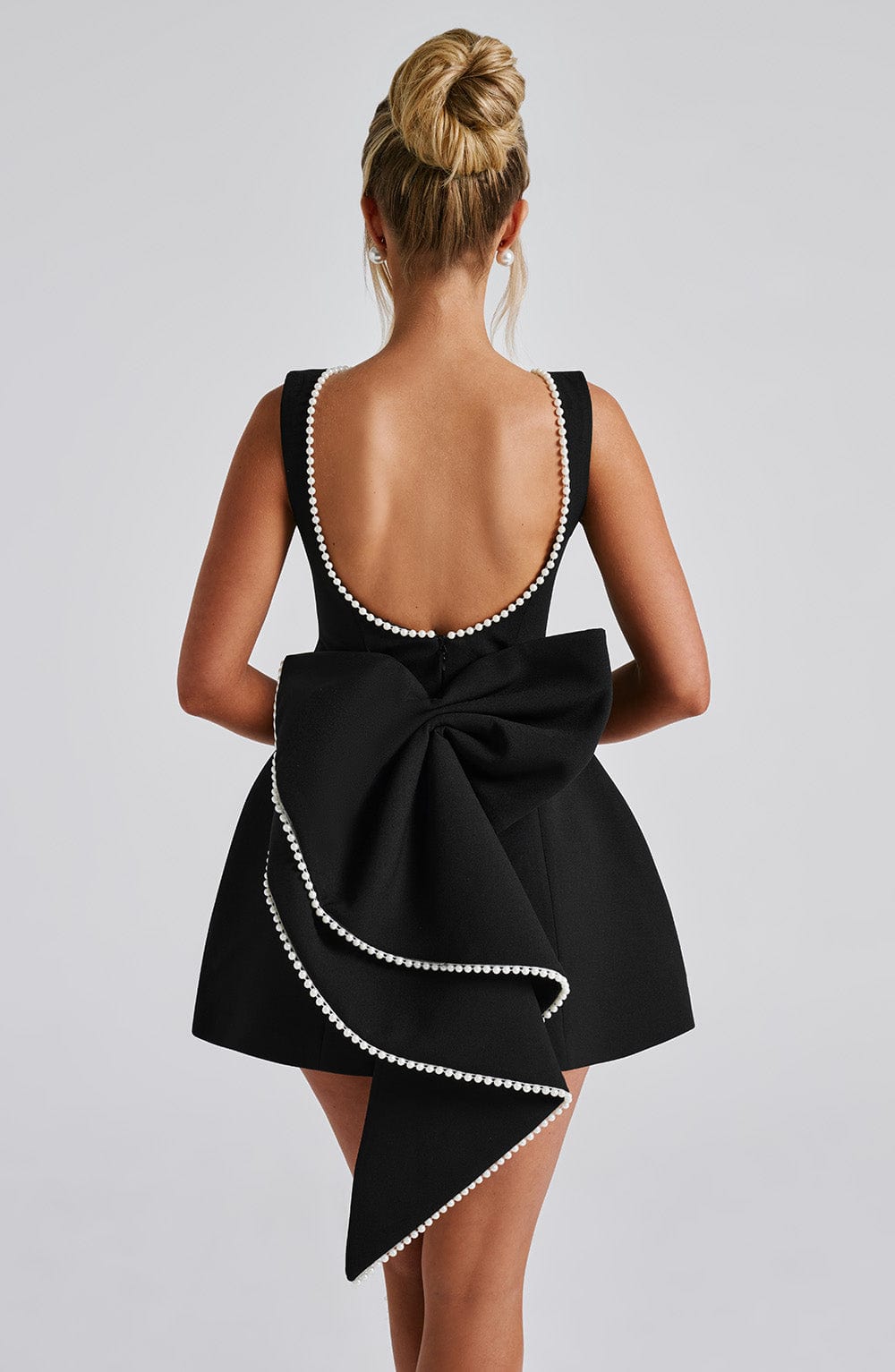 Elle™ | Pearl Bow Mini Dress