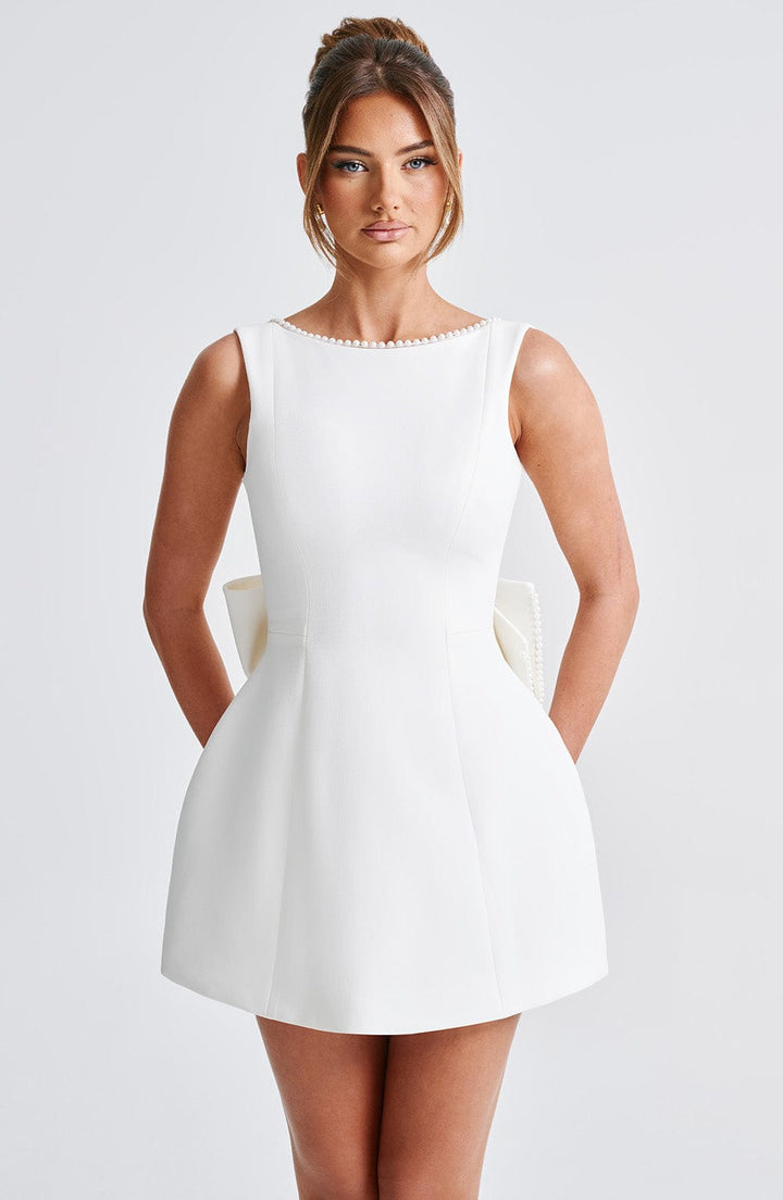 Elle™ | Pearl Bow Mini Dress
