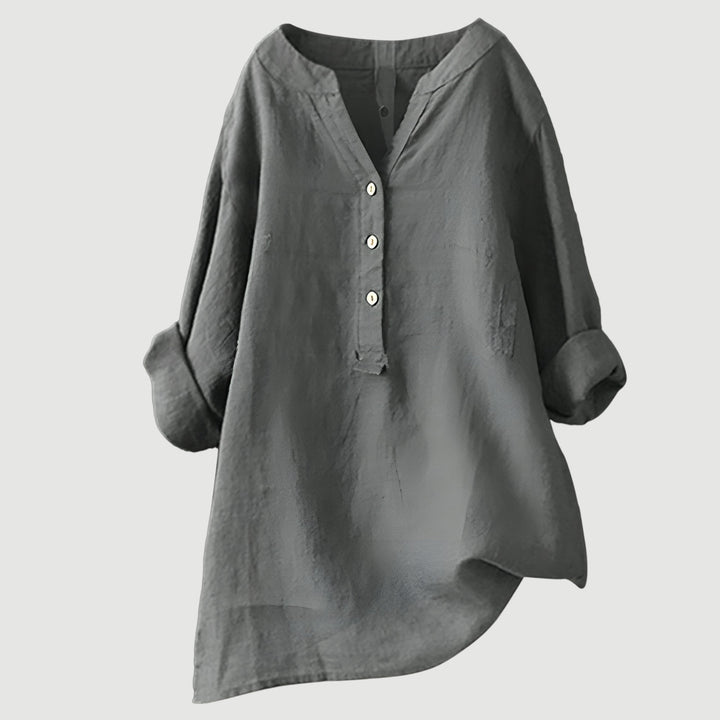 Freja – Airy and Comfortable Linen Shirt with Buttons