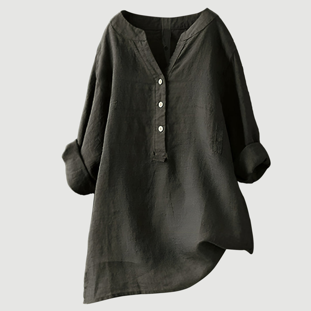 Freja – Airy and Comfortable Linen Shirt with Buttons