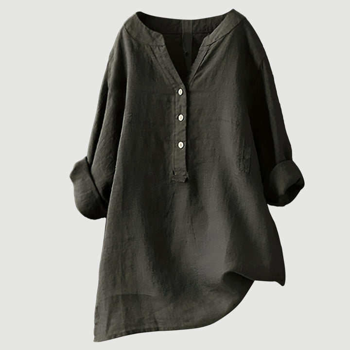Freja – Airy and Comfortable Linen Shirt with Buttons