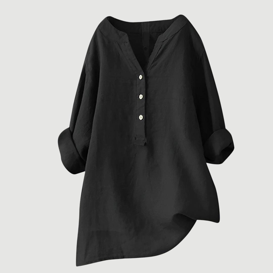 Freja – Airy and Comfortable Linen Shirt with Buttons