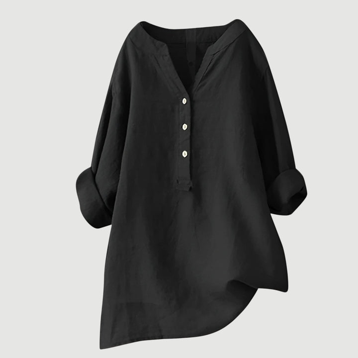 Freja – Airy and Comfortable Linen Shirt with Buttons