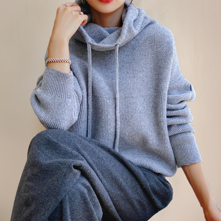 Avery – Luxe Knit Hoodie for Women