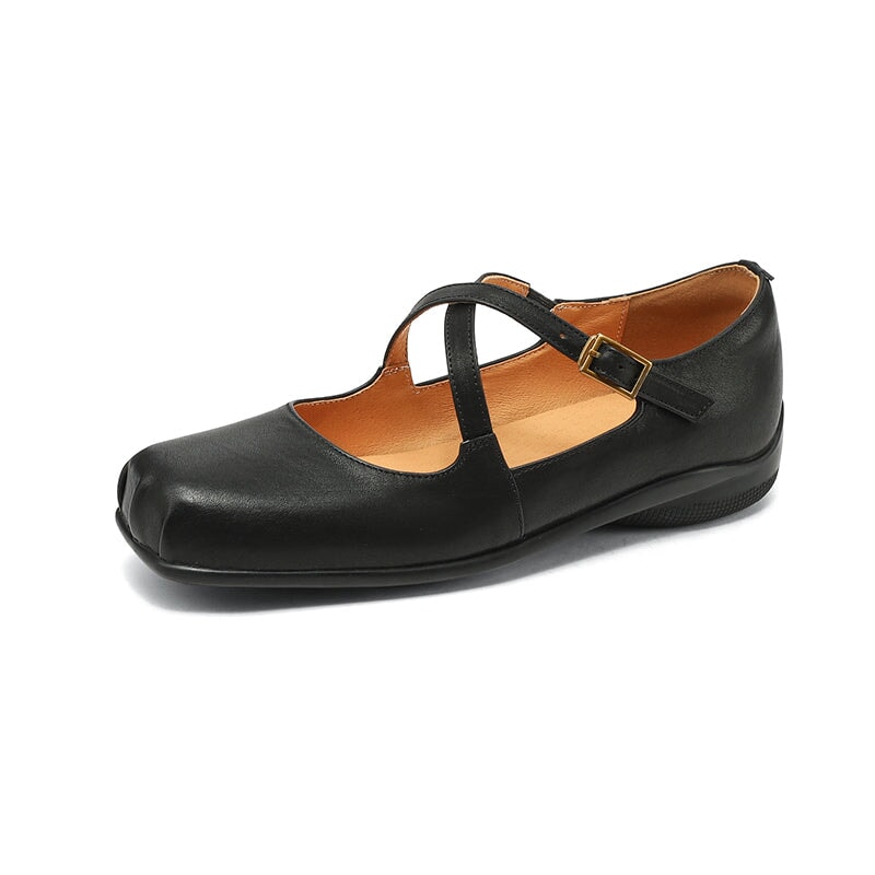 Edith Leather Mary Janes