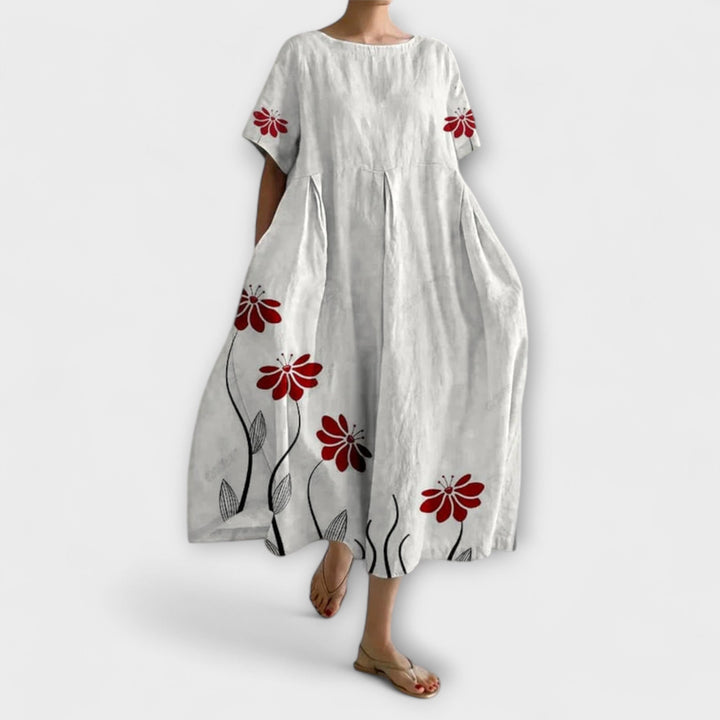 SABRINA - Elegant Long Floral Dress