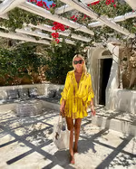 Adalyn - Stylish Mini Dresses with V-Neck and High Waist