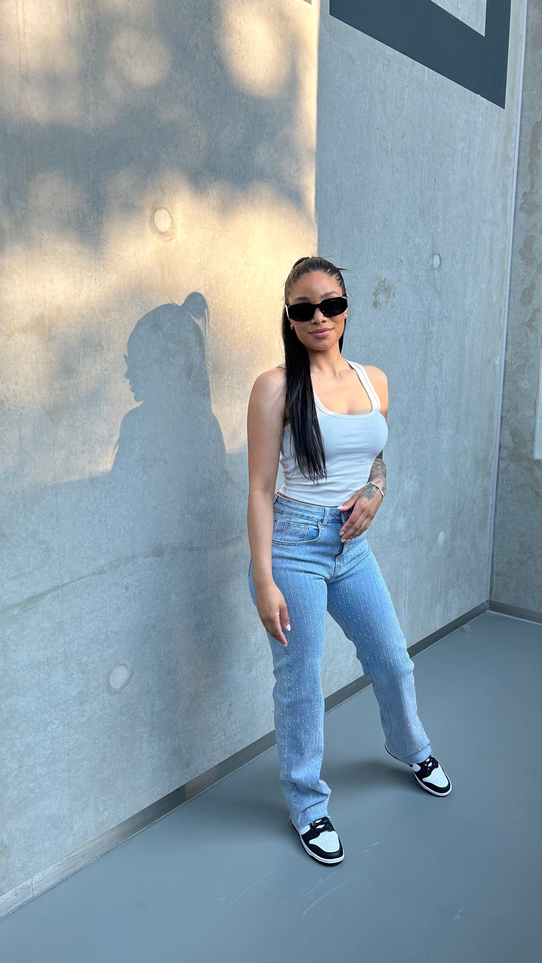 Zelira™ | Rhinestone Jeans