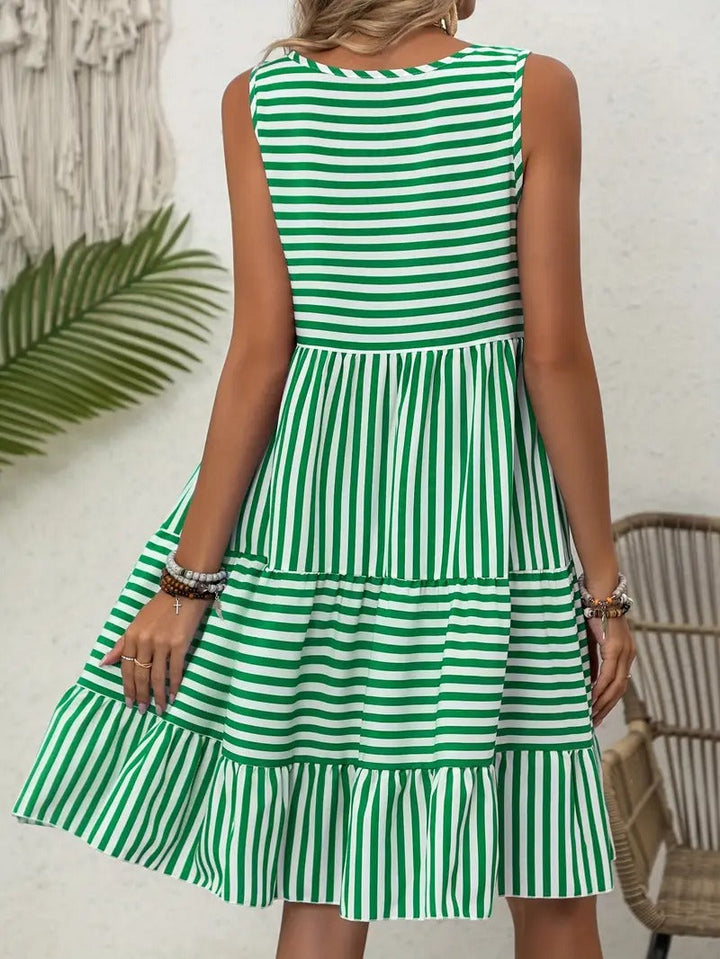 Lauren™ | Sleeveless Striped Sundress