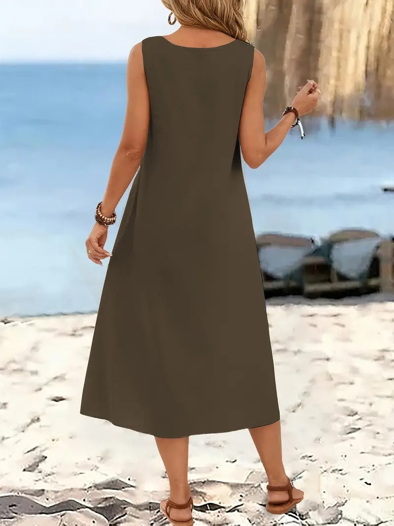 Olivia™ | Sleeveless Beach Dress