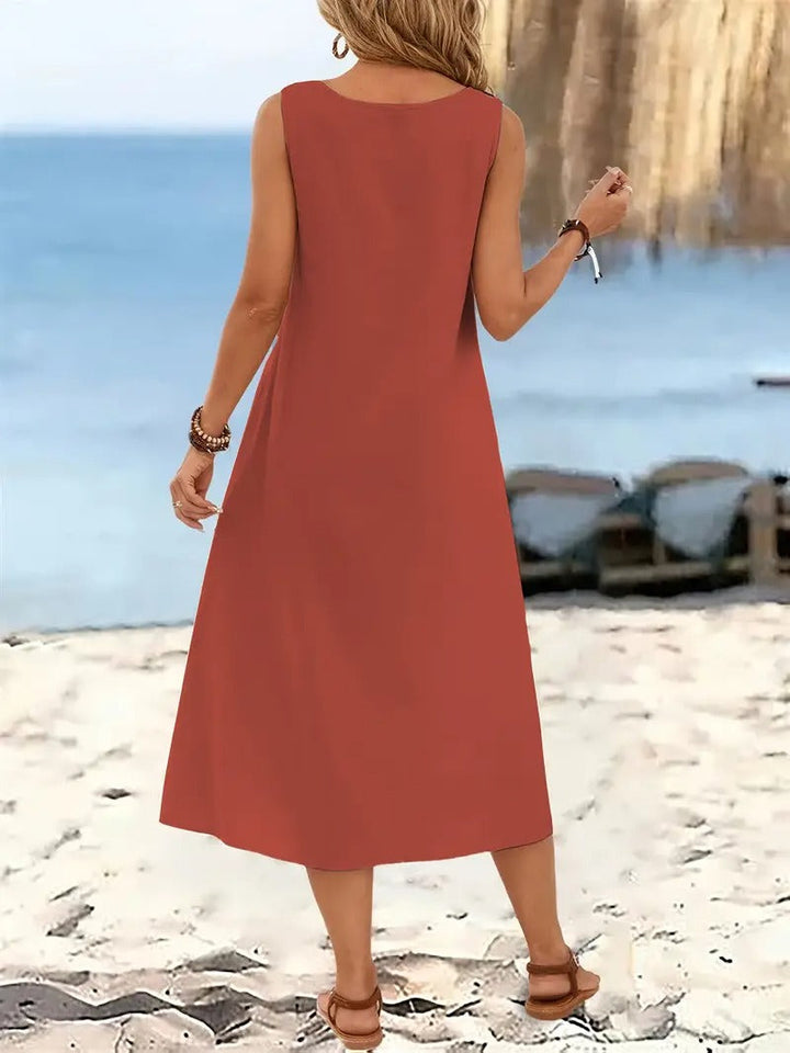 Olivia™ | Sleeveless Beach Dress