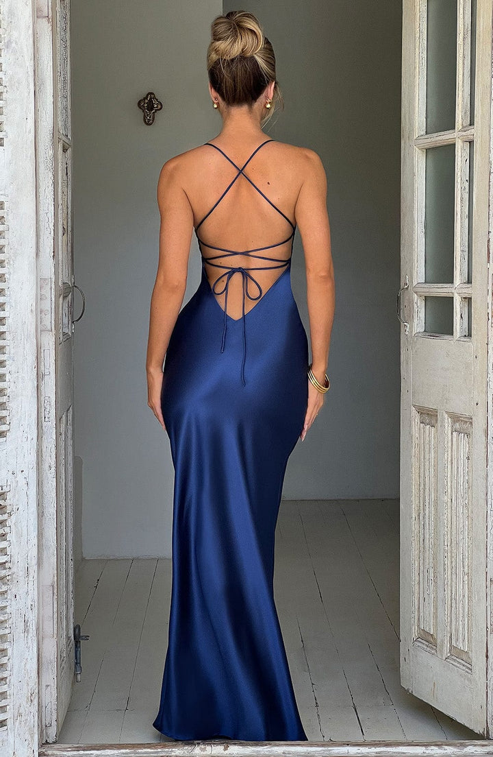 Meliva™ | High Split Maxi Dress