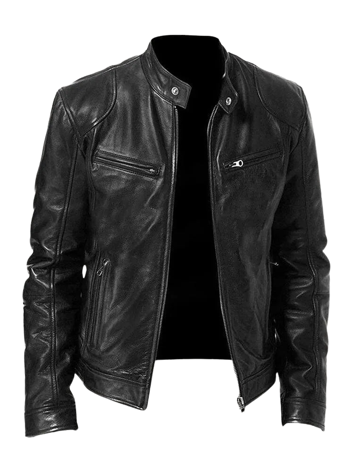 Classic Leather Biker Jacket