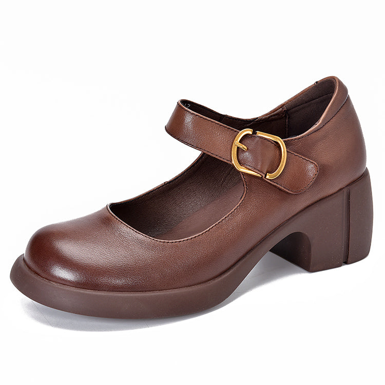 Agnes Leather Mary Janes